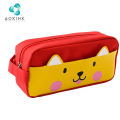 Animal canvas children cartoon school bag pencil case